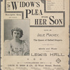 The widow's plea for her son