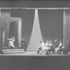 Scene from "The Seagull" (L to R: Barbara Bulgakova as Nina Zarechnaia, on the stage, Lewis Leverett as Konstantin Treplev, Dorothy Sands as Irina Arkadina, E. J. Ballantine as Peter Sorin, et all. Ian M. Wolfe as Medvedenko, extreme right.)