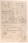Another perpetual motion, much easier than the two preceding examples because of the tubes that raise water (fig. XXII) ; Another perpetual motion that is simpler, and also easier to use than the above-mentioned (fig. XXIII).