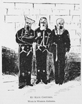 Ku Klux costumes.  Worn in Western Alabama.