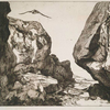 Gorge dans des rochers, d'après Jules Laurens