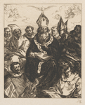 Saint Basile dictant sa doctrine, d'après Herrera le Vieux