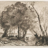 Le lac, d'après Corot
