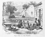 Negro cabins on a rice plantation