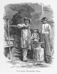 A country Blacksmith shop.