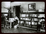 Spring Exhibit," Children's room, Main Building, N.Y.P.L., Mar. April, 1913, children reading, books on display