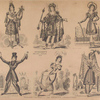 Madame Vestris in six favorite characters (Apollo, Page, Don Giovanni, Captain Macheath, Maria Darlington, and Mandane)