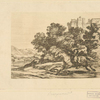 Paysage avec cavalier arabe