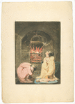 Woman and infant in front of fireplace