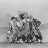 Marx brothers: Harpo, Chico, Zeppo and Groucho (as musketeers).