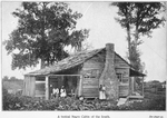 A typical Negro cabin in the South.