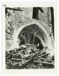Crucifix, the only part of church not destroyed, Vaux, France, July 20, 1918