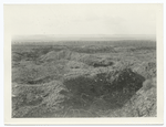 View of German first line trenches on Sept. 12, 1918. Mont Sec at the left and Baussart in the center beyond the woods. Near Fliry [i.e. Flirey], Meurthe et Moselle, France. Sept. 24, 1918.
