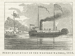 First boat built on the Western waters, 1812