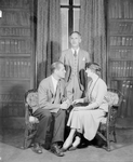 Ernest Glendenning as Edward Darrell, Erskine Sanford (center) as Charles Marsden and Elizabeth Risdon as Nina