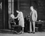 L to R: [?] as Prof. Leeds (seated), Judith Anderson as Nina and Tom Powers as Charles Marsden