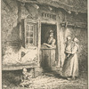 Porte d'une chaumière.