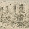 Devant de maisons.