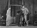 Sylvia Field, Harry Mestayer, and Albert Van Dekker in the stage production R.U.R. [Rossum's Universal Robots]