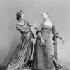 Eugenia Liczbinska and Blanche Talmud in music-dance-drama "Music of the troubadours" (Neighborhood Playhouse Production, New York, 1931)