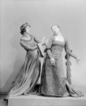 Eugenia Liczbinska and Blanche Talmud in music-dance-drama "Music of the troubadours" (Neighborhood Playhouse Production, New York, 1931)