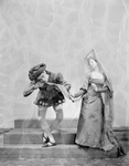 Charles Weidman and Eugenia Liczbinska in music-dance-drama "Music of the troubadours" (Neighborhood Playhouse Production, New York, 1931)