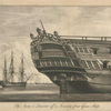 The stern and quarter of a seventy-four gun ship