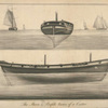 The stern and profile views of a cutter