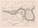 Plan of the Tunnel with reference to the main roads and objects on the eastern part of London