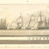 This transverse section of the Thames, with a longitudinal section of the Tunnel beneath it