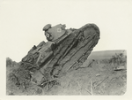 Capturing of the St. Mihiel salient. A tank going over the top.
