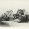Amer. advance in the Argonne region. Amer. tanks moving up, Boureilles, Meuse, France.
