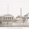 Stern and bows of a small ship