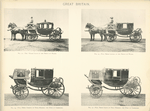 Fig. 22. - The "Glass coach of the Prince of Wales; Fig. 23. - Full dress landau of the Prince of Wales; Fig. 24. - Full dress chariot of Field Marshal the Duke of Cambridge; Fig. 25. - Full dress coach of Field Marshal the Duke of Cambridge. Great Britain.