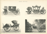 Fig. 30. - Plain coach of the Duchess of Teck; Fig. 31. - State coach of the Lord Mayor of London; Fig. 32. - Equirotal carriage of Field Marshal Arthur, First Duke of Wellington; Fig. 33. - Dress coach of Field Marshal Arthur, First Duke of Wellington. Great Britain.