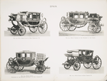 Fig. 102. - Full dress coach of King Ferdinand VII; Fig. 103. - State charriage of the President of the Cortes; Fig. 104. - State coach. Presented by the Emperor Napoleon I to King Charles IV; Fig. 105. - State coach of King Charles IV. Spain.