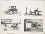 Fig. 126. - First carriage of Prince Louis Napoleon; Fig. 127. - Imperial Russian sleigh; Fig. 128. - First carriage of Her Majesty Queen Victoria; Fig. 129. - Italian sedan chair used at baptisms of the Grand Ducal family of Tuscany, early 18th century (front view).