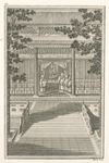 Cette Estampe représente la Salle extérieure du Temple de la Lumiere.