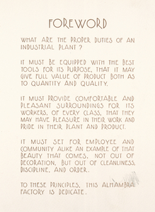 Studies of a modern manufacturing plant