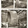 Plate-rolls shaping bubble-column sections ; Forming a large cone plate-rolls.