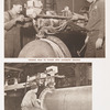 Welding head to flange with automatic machine ; Automatic-welding flange to shell.