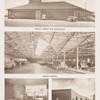 Garage, parking and maintenance ; Garage interior ; Paintshop pressure-ventilated, well-lighted.