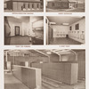 Visiting-inspectors building ; Toilet for foremen ; North gatehouse ; A shop toilet ; Changehouse locker-room.