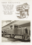 Yard facilities: 45-ton locomotive, diesel-electric.