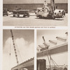 Lift-tractors and their trailers maintain fast flow of materials ; 20-ton yard crane ; 5-ton yard crane.
