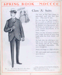 Class A: suits; No. 1. The new Bowdoin sack suit.