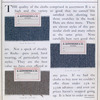 Supplement to class B: swatches of fabric.