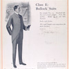 Class E: bullock suits; No. 5. The new Salisbury cutaway suit.