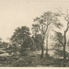 Paysage, d'après un croquis attribué à Van der Neer.