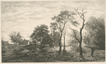 Paysage, d'après un croquis attribué à Van der Neer.